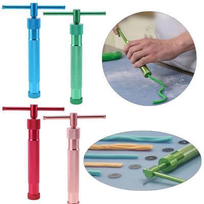 DIY Mold Tool Rotary Aluminum Alloy Clay Gun Dough Fondant Cream Soft Clay