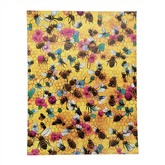 Bees, Honeycomb & Flowers Water-Soluble Transfer Sheet