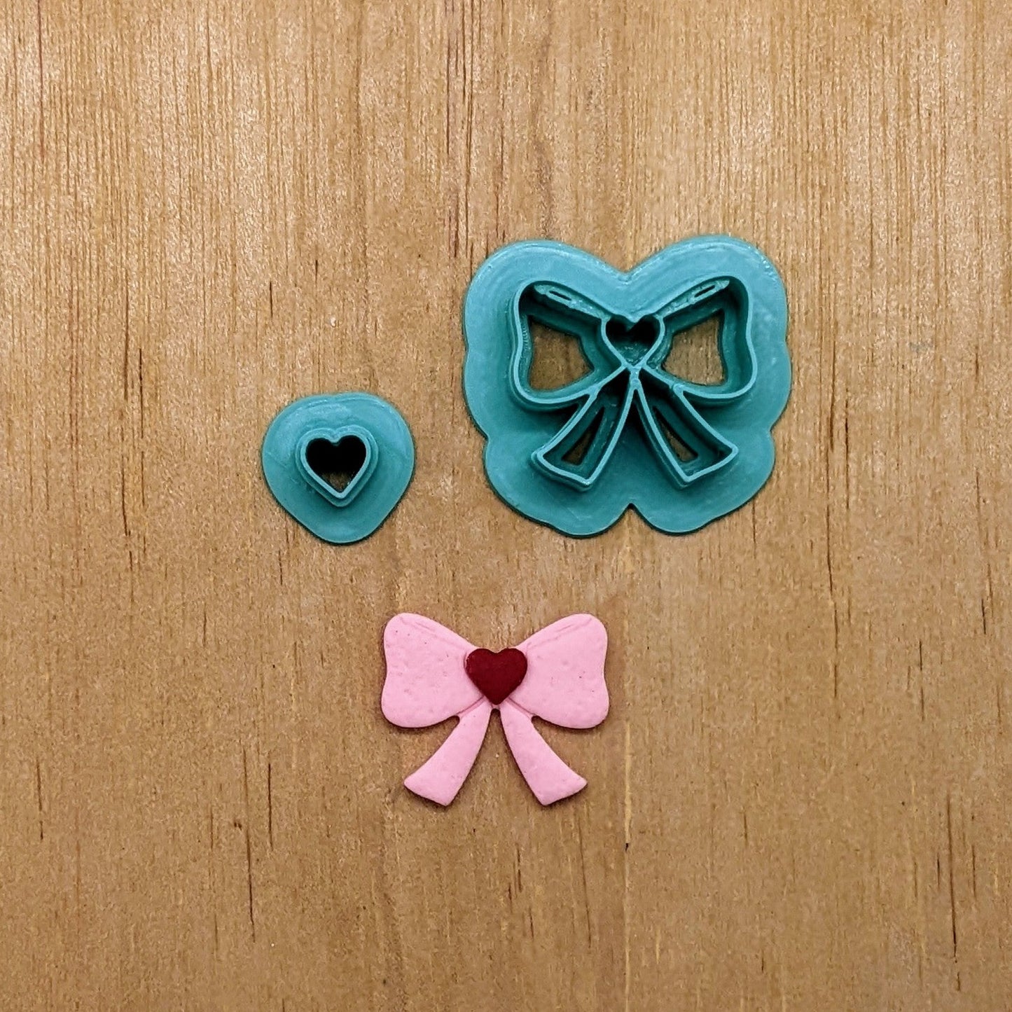 Bow and Heart 2 Piece Cutter Set