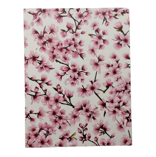 Cherry Blossom Flowers Water-Soluble Transfer Sheet