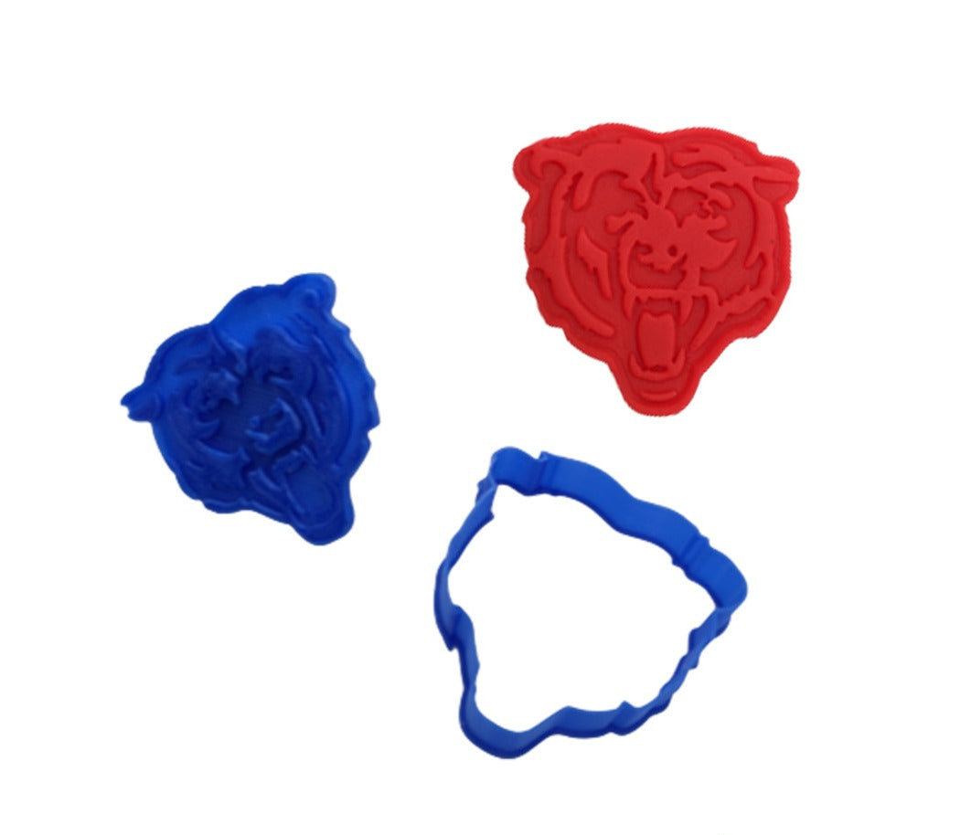 Chicago Bears Cookie Cutter & Stamp Set