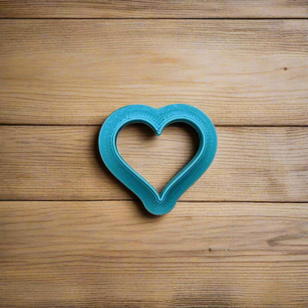 Heart Shape Cookie Cutter - Style C: Ideal for Cookies, Ceramics, Pottery, Polymer Clay, and Fondant