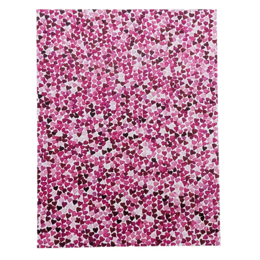 Heart Confetti Water-Soluble Transfer Sheet