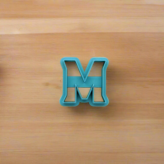 University of Maryland M Cookie Cutter for Cookies, Ceramics, Pottery, Polymer Clay, Fondant - Multi-Medium Craft & Baking Tool