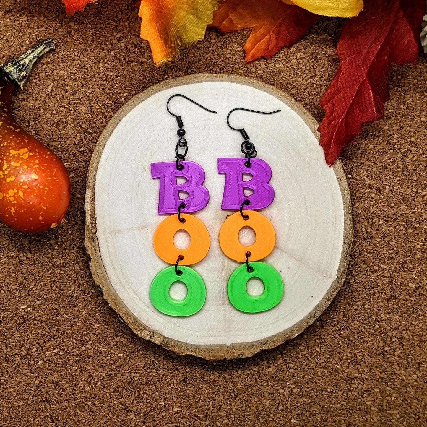 BOO Halloween Earrings