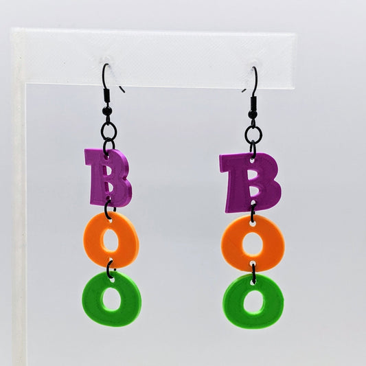 BOO Halloween Earrings