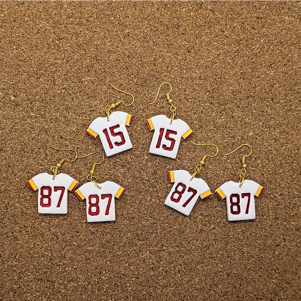 Football Jersey Cookie Cutter/Clay Cutter with Customizable Player Number Option | Style B