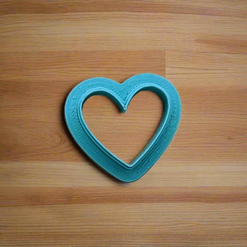 Heart Shape Cookie Cutter - Style A: Ideal for Cookies, Ceramics, Pottery, Polymer Clay, and Fondant