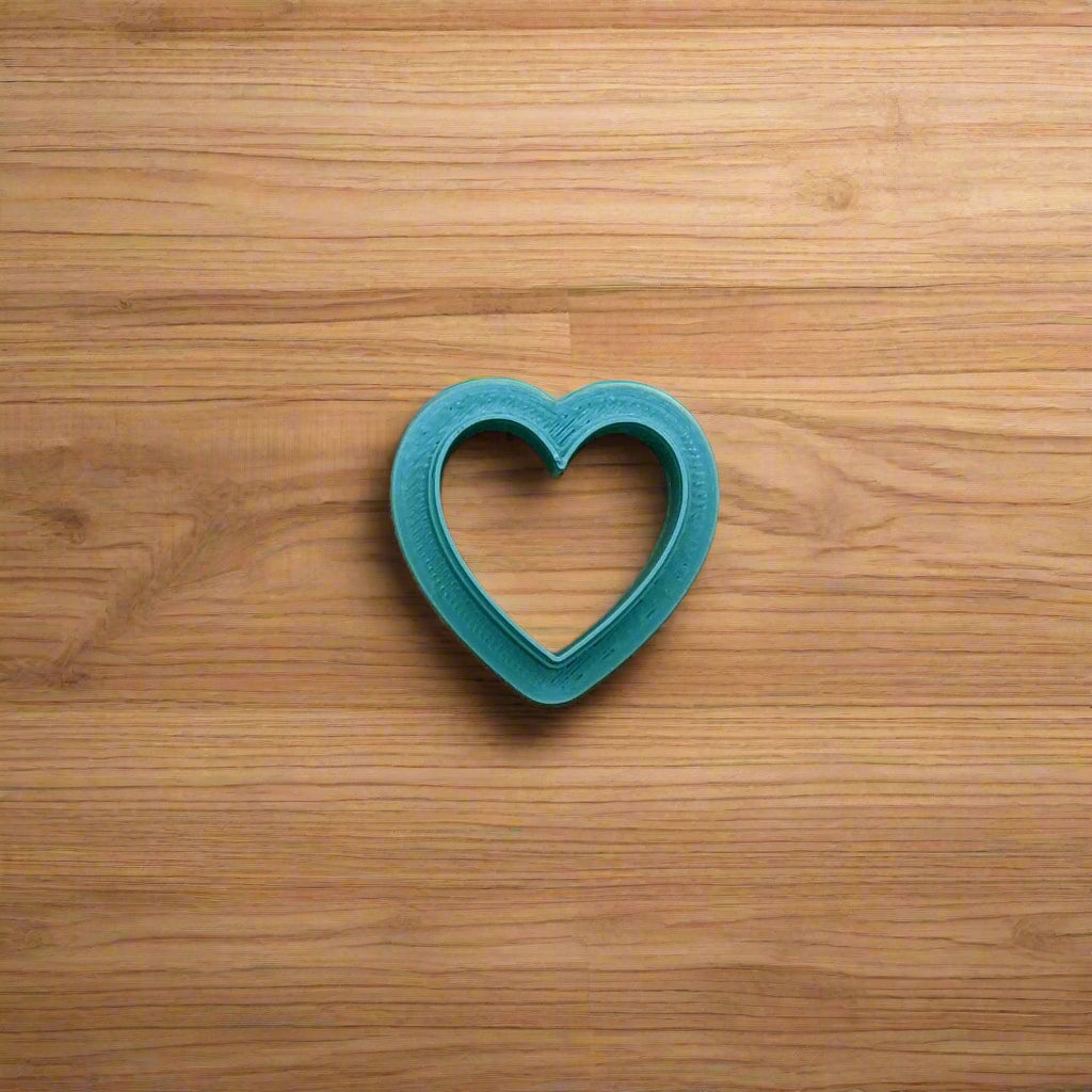 Heart Shape Cookie Cutter - Style D: Ideal for Cookies, Ceramics, Pottery, Polymer Clay, and Fondant