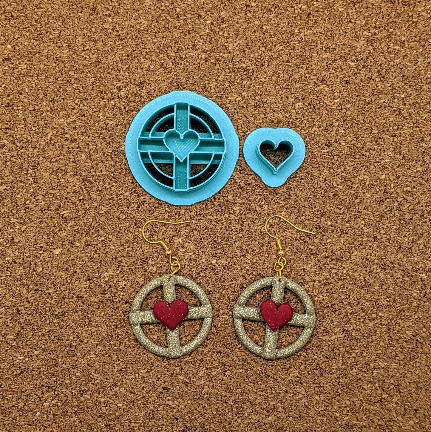 Wheel of Love and Heart 2 Piece Cutter Set