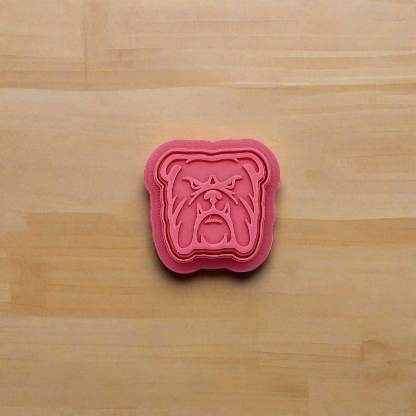 MSU Bulldog Stamp & Cutter Set for Cookies, Ceramics, Pottery, Polymer Clay, Fondant - Multi-Medium Craft & Baking Tool