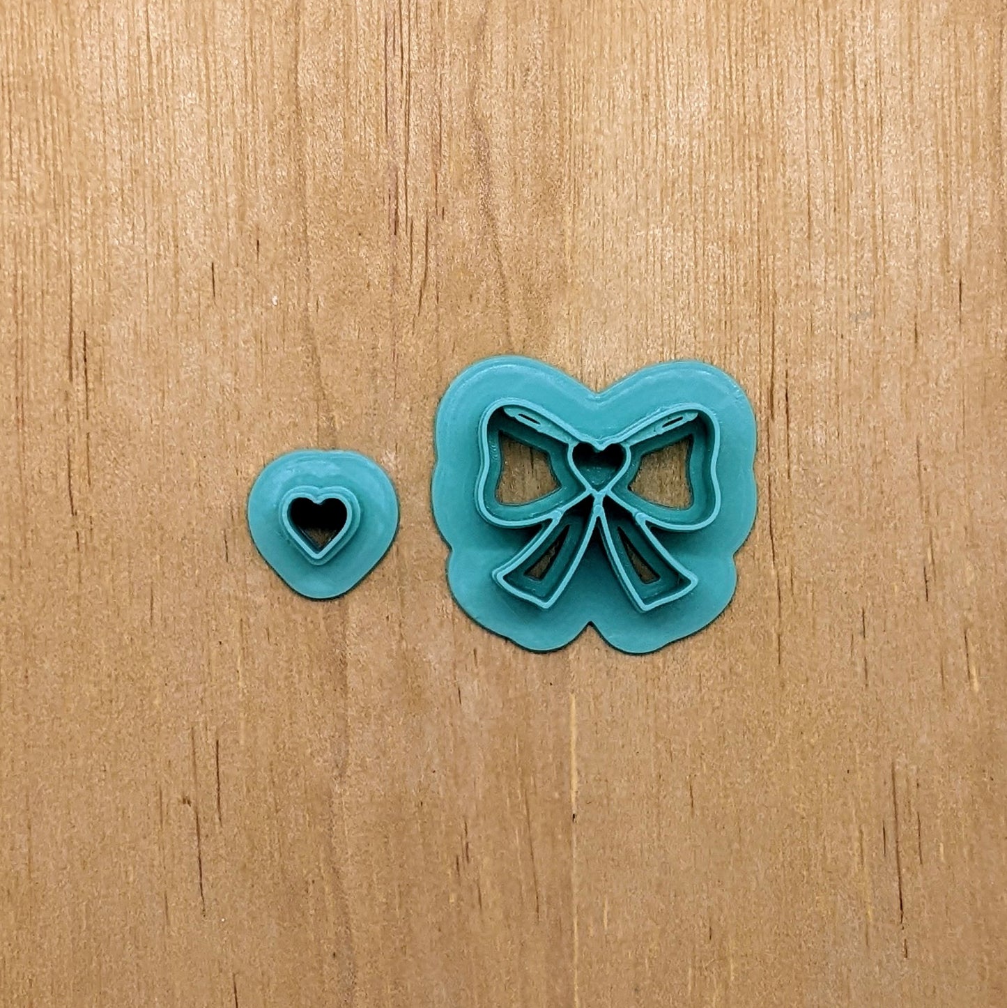 Bow and Heart 2 Piece Cutter Set