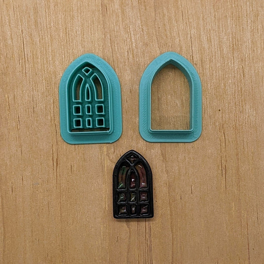 Gothic Cathedral Window 2 Piece Cutter Set | Style B: Ideal for Cookies, Ceramics, Pottery, Polymer Clay, and Fondant