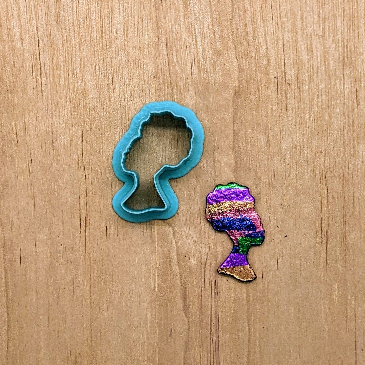African Woman Silhouette Cookie/Clay Cutter