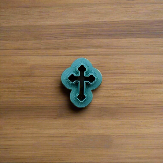 Orthodox Cross Cookie Cutter - Style E: Idea for Cookies, Ceramics, Pottery, Polymer Clay, Fondant