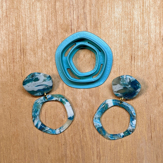 Organic Circle Hoop, Donut Cookie Cutter for Ceramics, Pottery, Polymer Clay, & Fondant | Style B