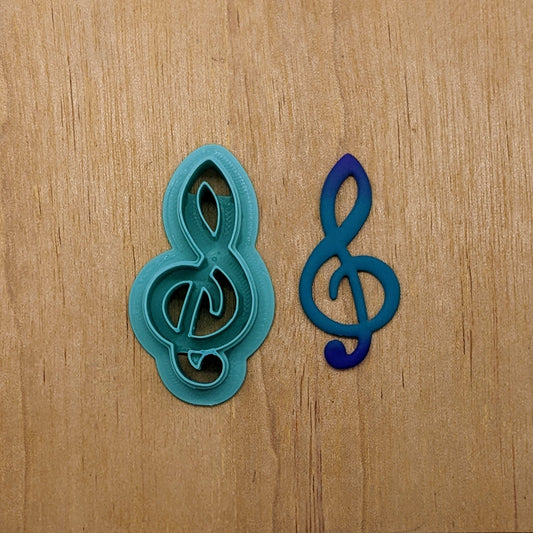 Treble Clef Music Note Cutter: Ideal for Cookies, Ceramics, Fondant & More