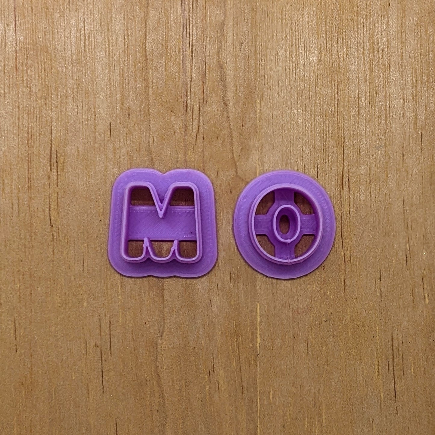 Mom Letters M and O, 2 Piece Cutter Set: Versatile Tool for Cookies, Ceramics, Pottery, and More