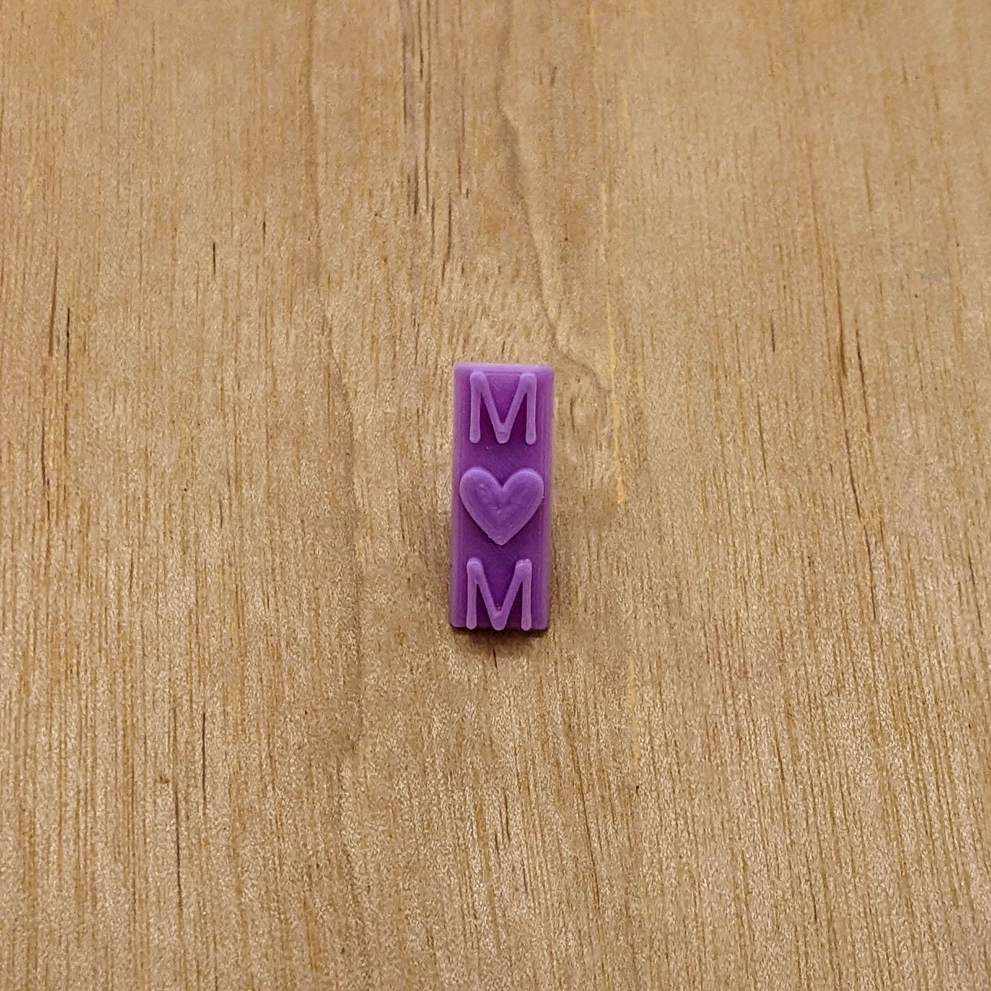 Mom with Heart Stamp: Ideal for Cookies, Ceramics, Pottery, Polymer Clay & More