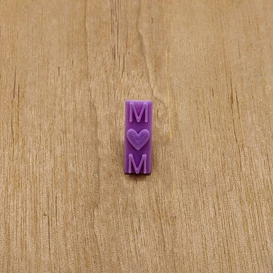 Mom with Heart Stamp: Ideal for Cookies, Ceramics, Pottery, Polymer Clay & More