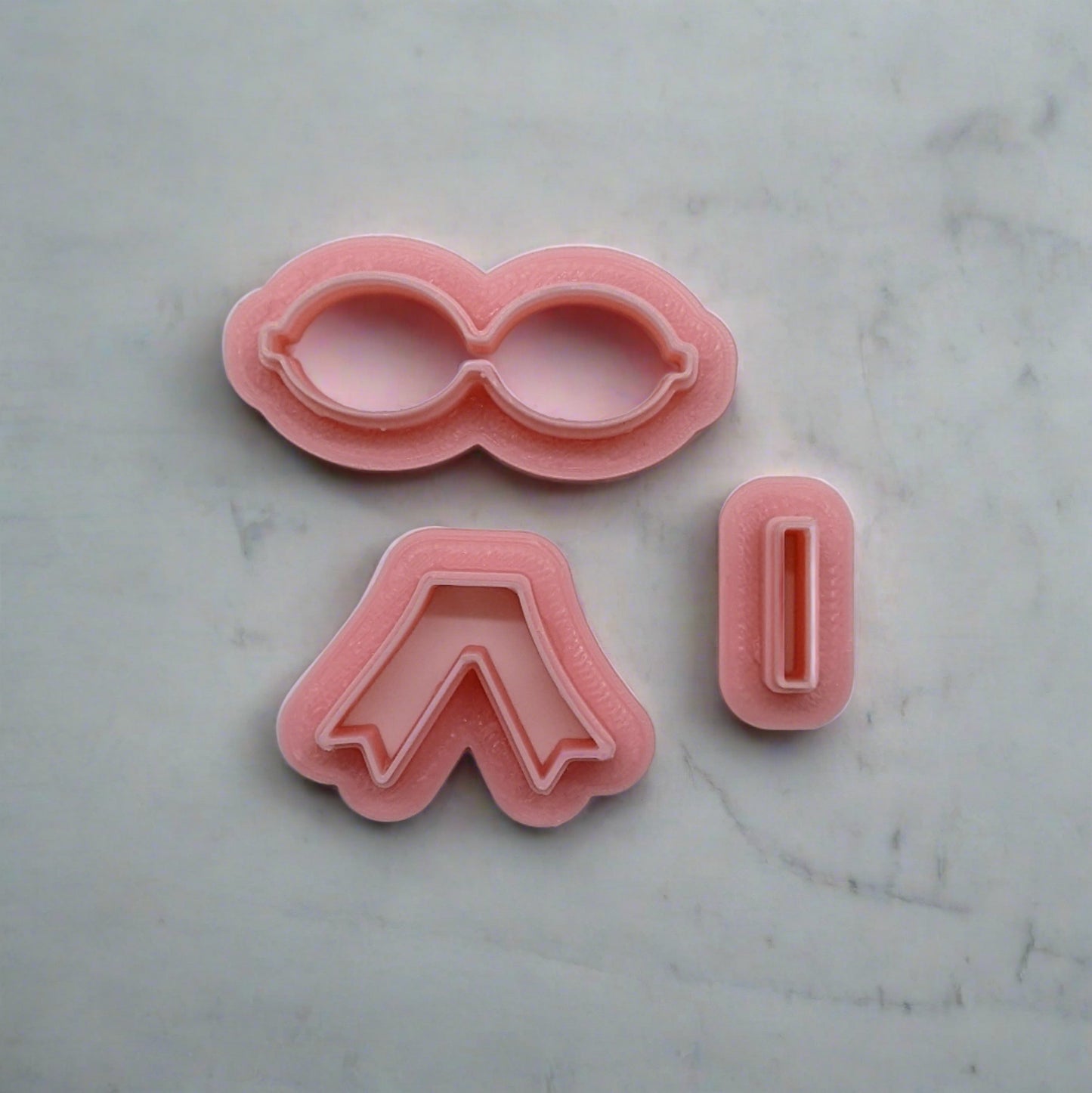 3-Piece Fashion Bow Cutter Set for Ceramics, Pottery, Polymer Clay, Fondant, and More