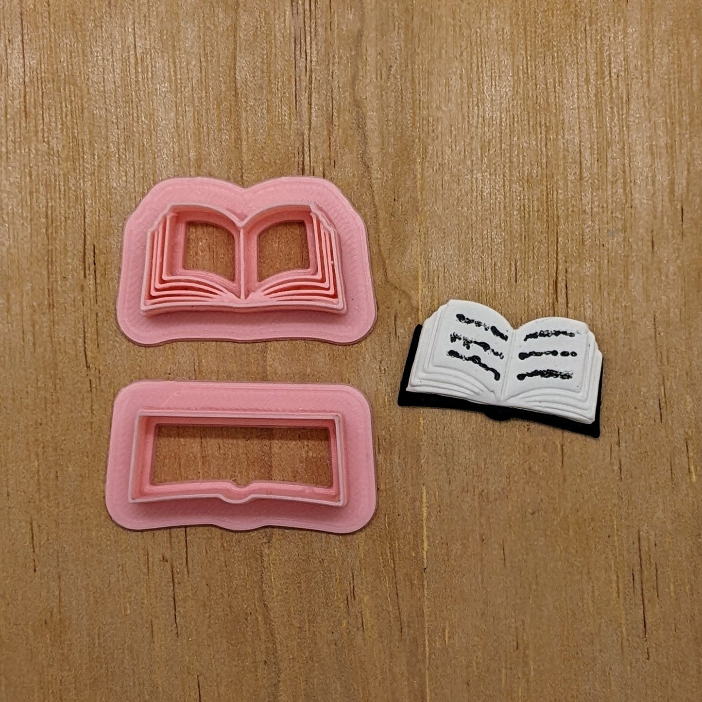 Open Book 2-Piece Cutter Set for Ceramics, Pottery, Polymer Clay, Fondant, and More