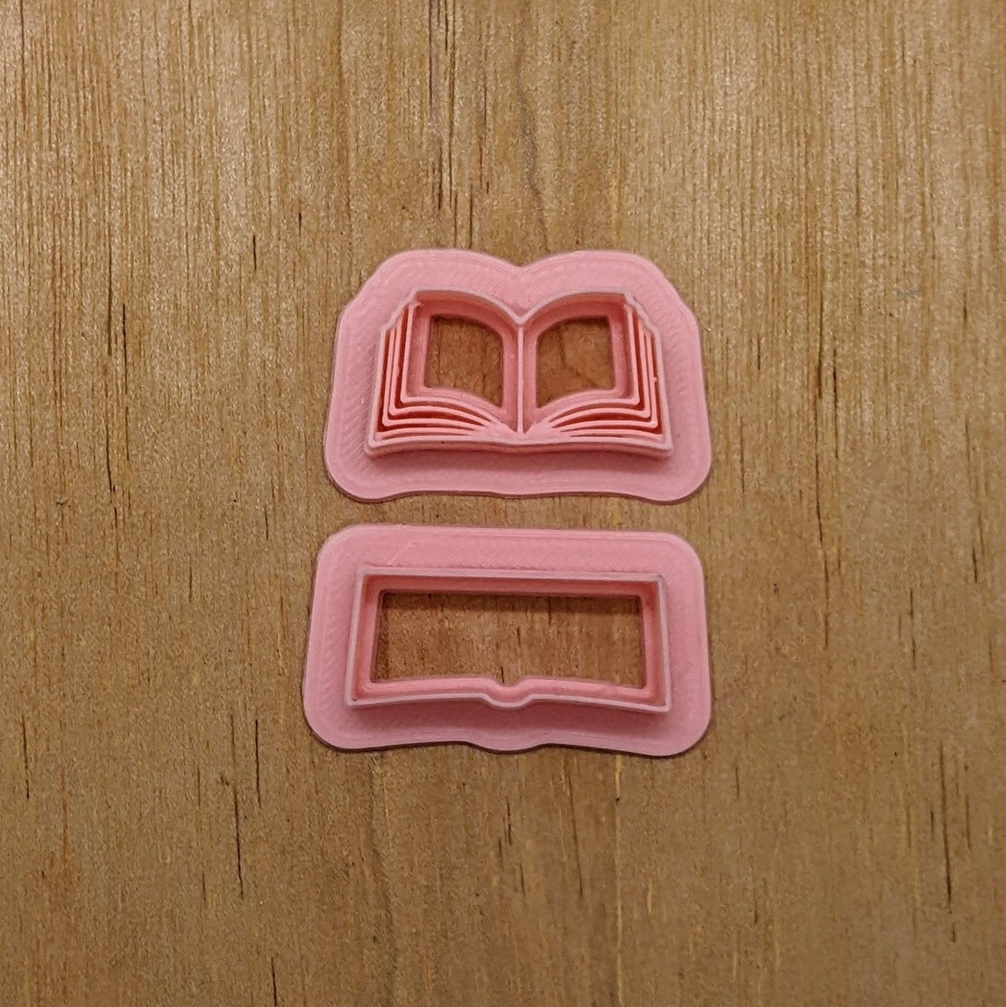 Open Book 2-Piece Cutter Set for Ceramics, Pottery, Polymer Clay, Fondant, and More
