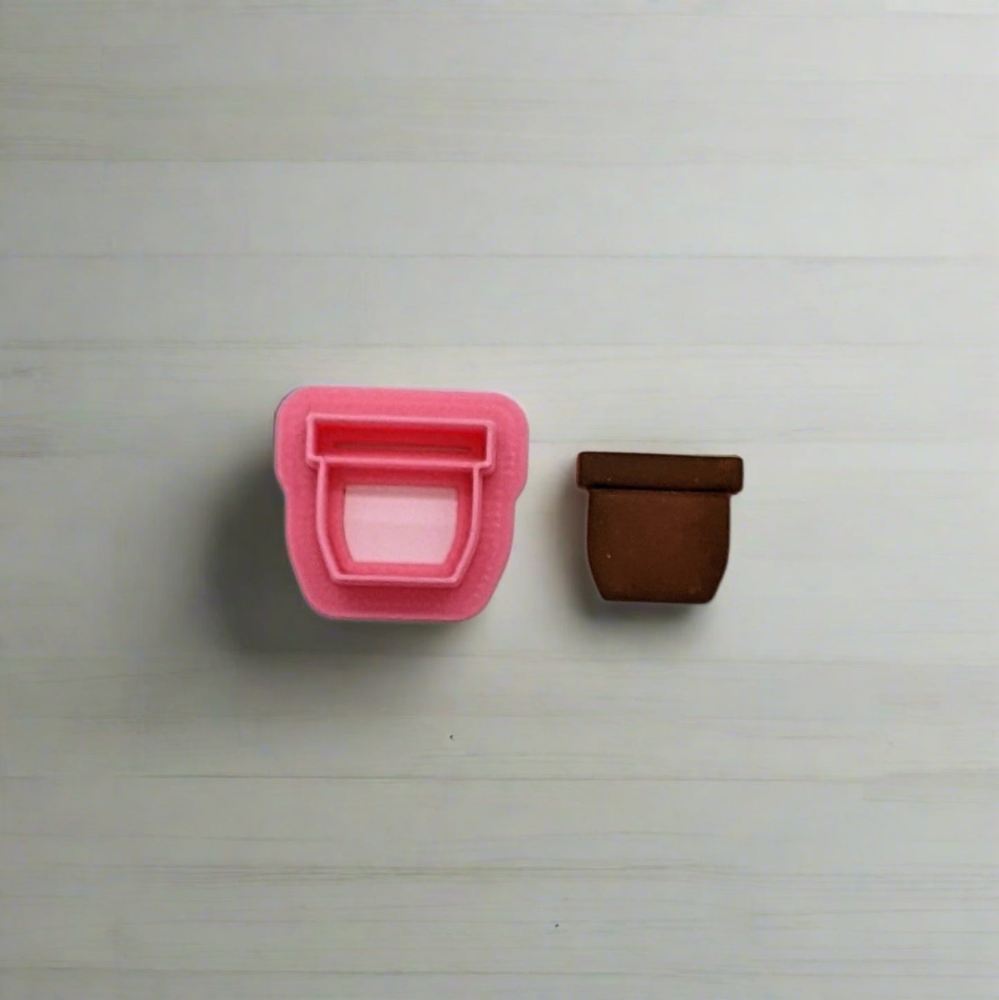 Flower Pot Cookie Cutter - Ideal for Cookies, Ceramics, Pottery, Polymer Clay, Fondant & More