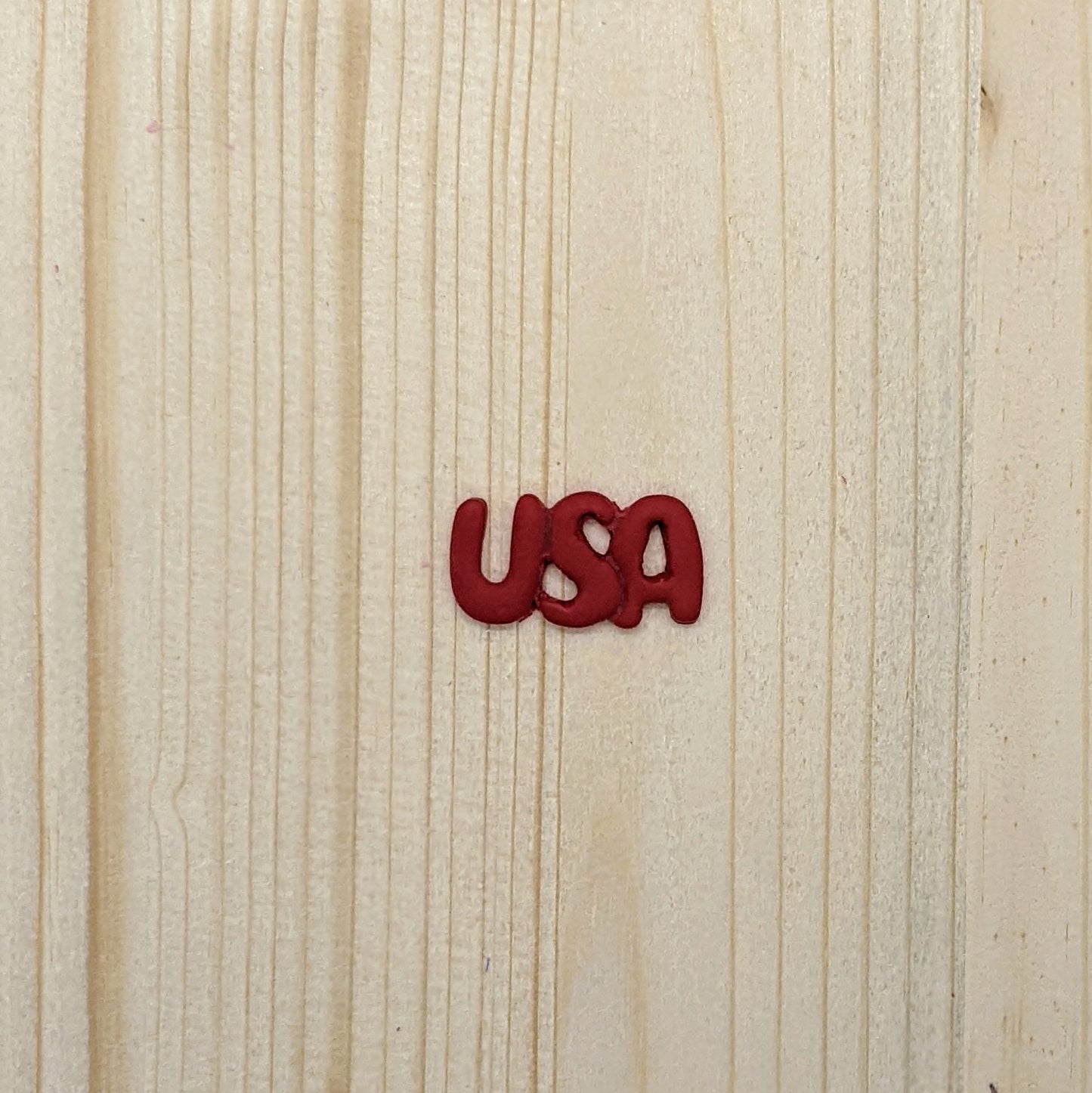 USA Bubble Letters Cookie Cutter for Cookies, Ceramics, Pottery, Polymer Clay, Fondant - Multi-Medium Craft & Baking Tool
