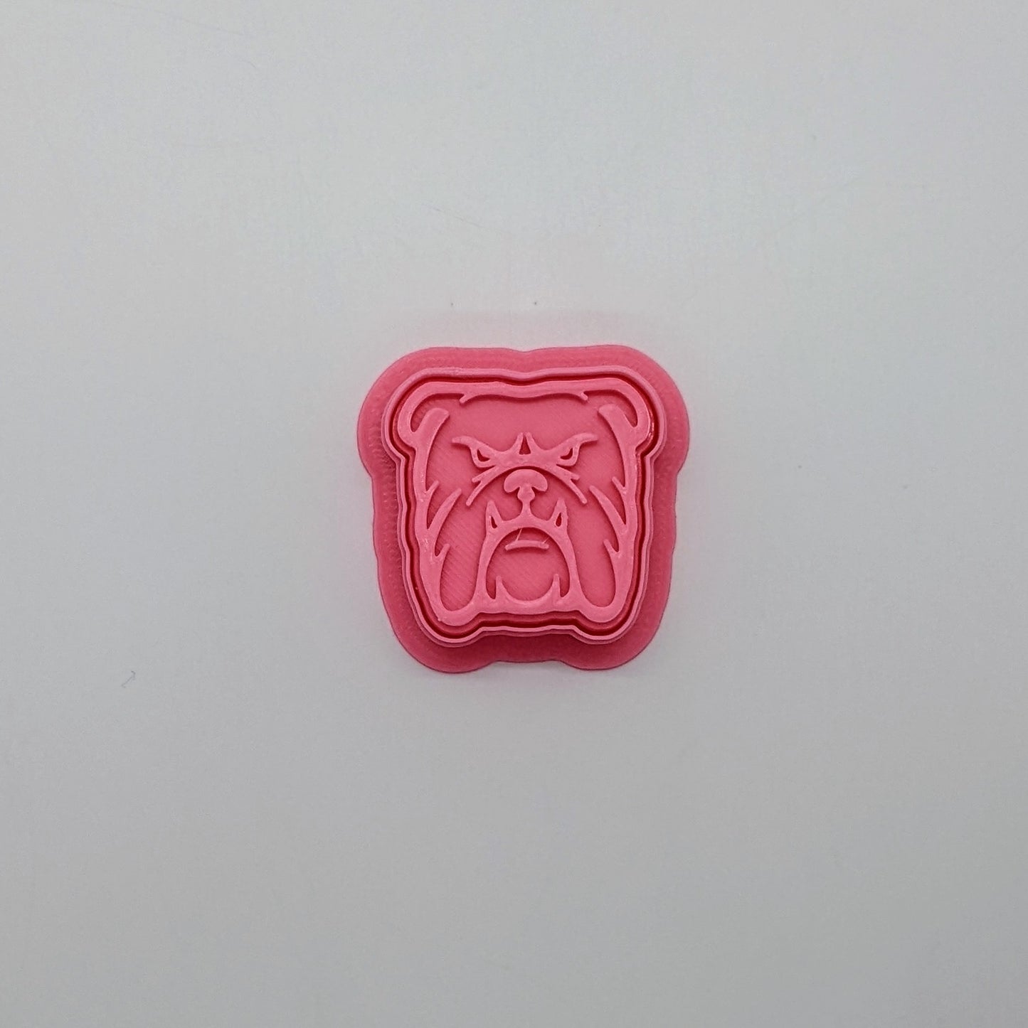 MSU Bulldog Stamp & Cutter Set for Cookies, Ceramics, Pottery, Polymer Clay, Fondant - Multi-Medium Craft & Baking Tool