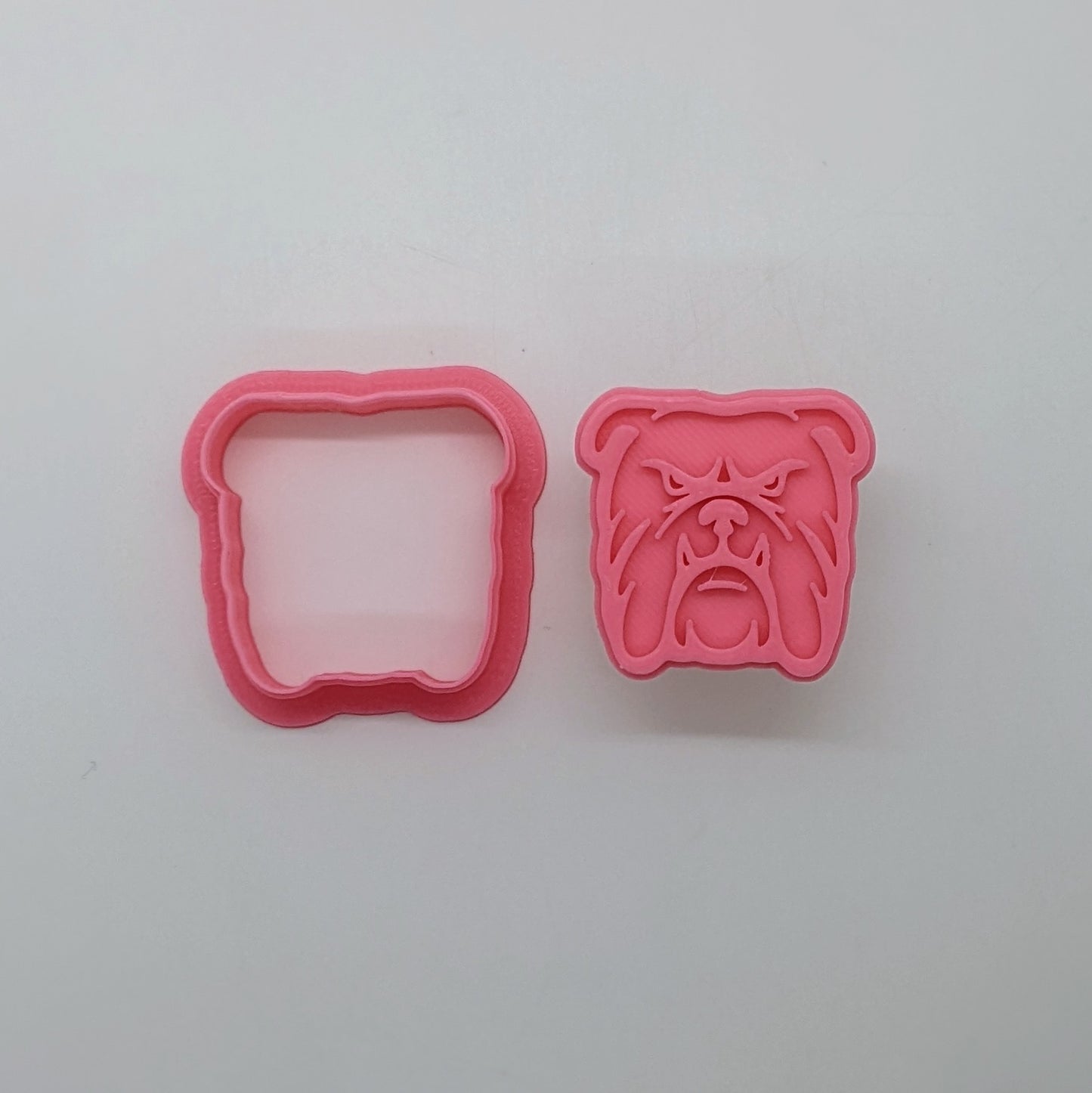 MSU Bulldog Stamp & Cutter Set for Cookies, Ceramics, Pottery, Polymer Clay, Fondant - Multi-Medium Craft & Baking Tool