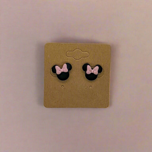 Small Minnie Mouse Stud Earrings
