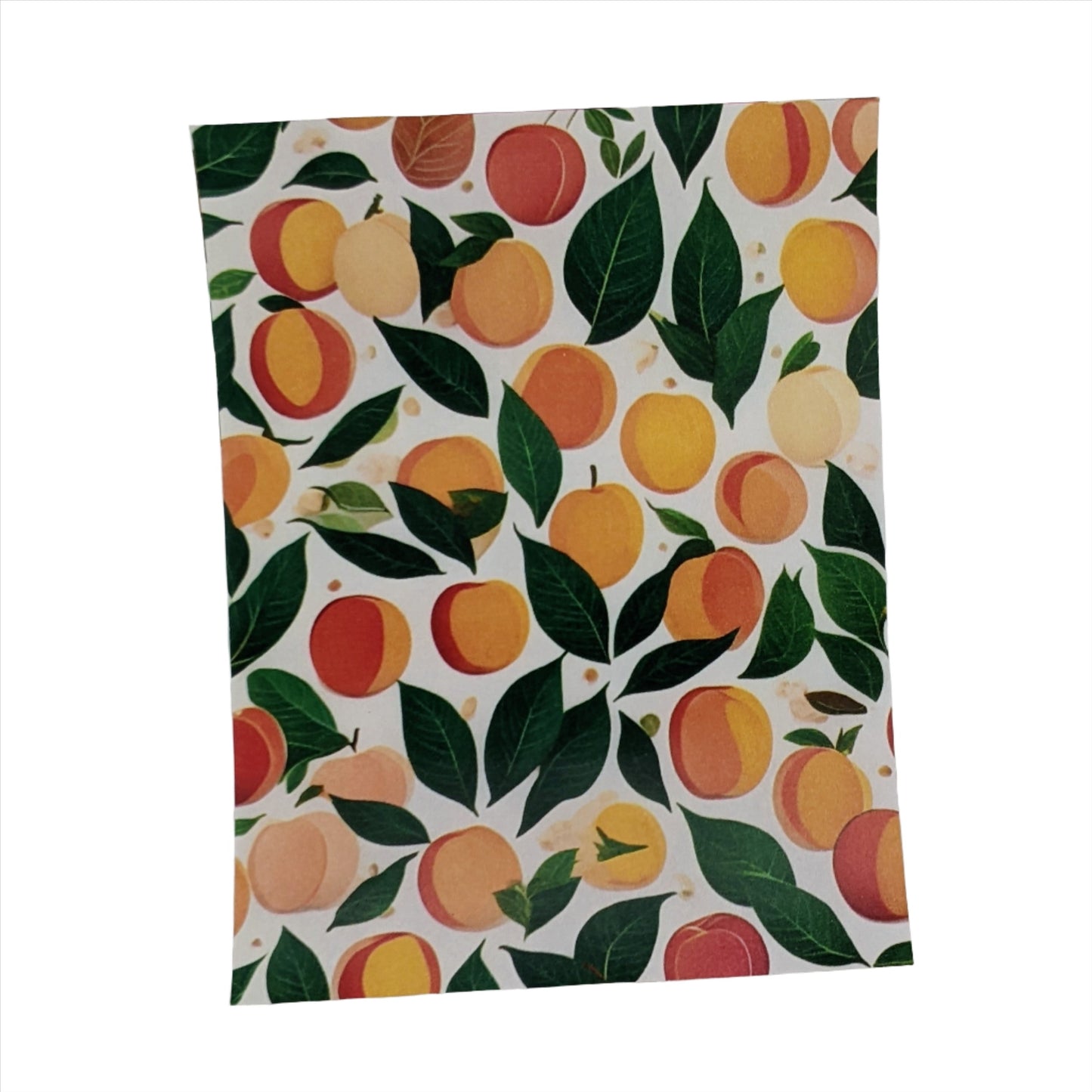 Peaches & Leaves Water-Soluble Transfer Sheet