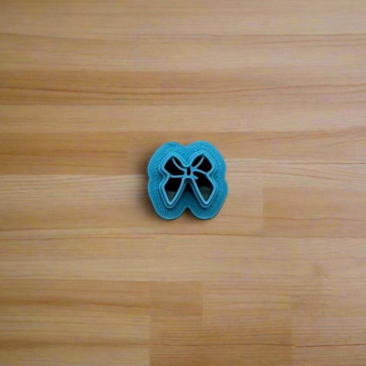 Tied Bow Cookie Cutter - Style B: Idea for Cookies, Ceramics, Pottery, Polymer Clay, Fondant