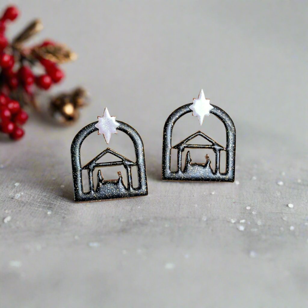 Nativity Scene Under an Arch Clay & Fondant Cutter - Ideal for Ceramics, Pottery, Polymer Clay, Fondant & More