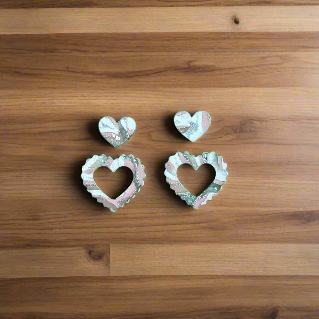 Scalloped Heart Hoop Cookie Cutter: Ideal for Cookies, Ceramics, Pottery, Polymer Clay, and Fondant