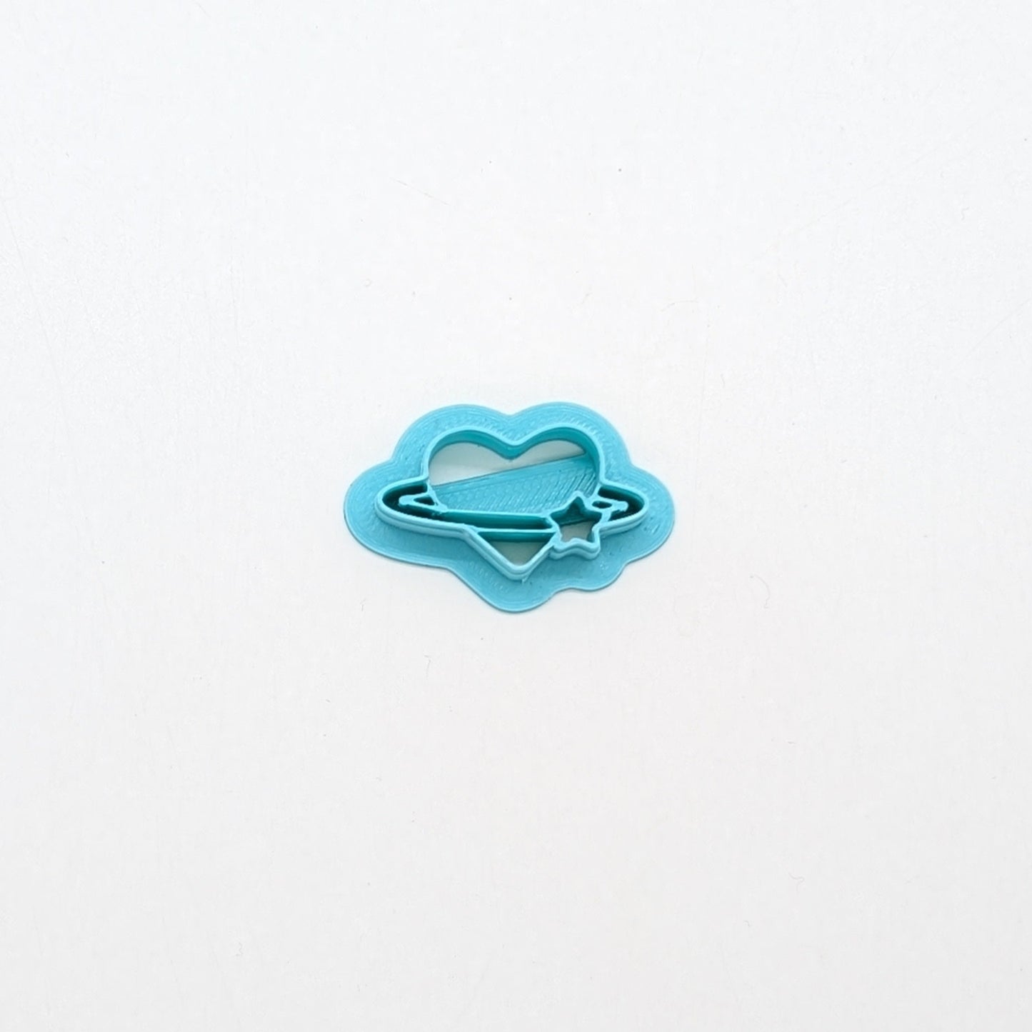 Heart & Star Planet Cookie Cutter: Ideal for Cookies, Ceramics, Pottery, Polymer Clay, and Fondant