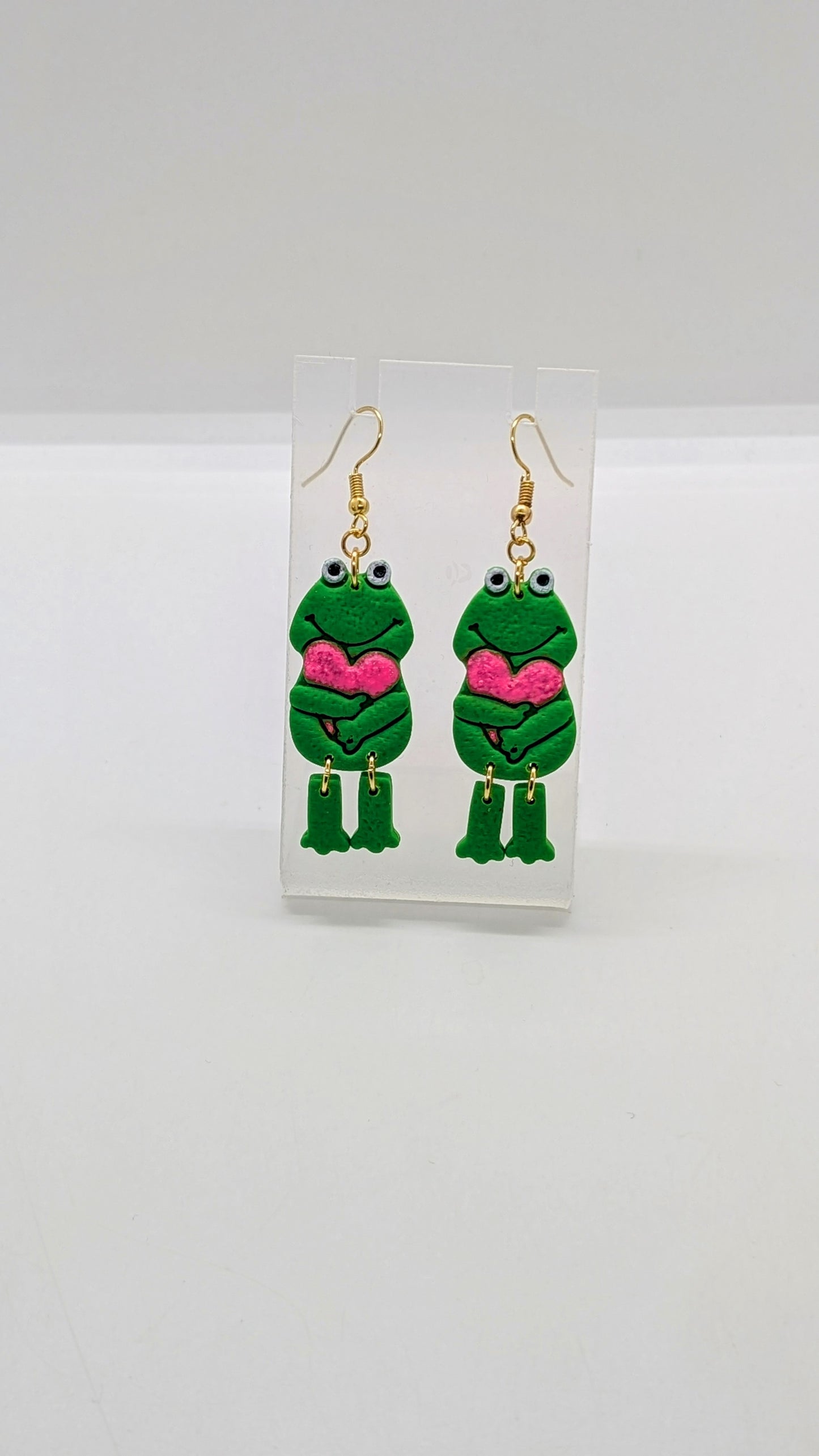 Frog & Heart Dangling Legs, 3-Piece Cutter Set: Ceramics, Pottery, Polymer Clay, and Fondant