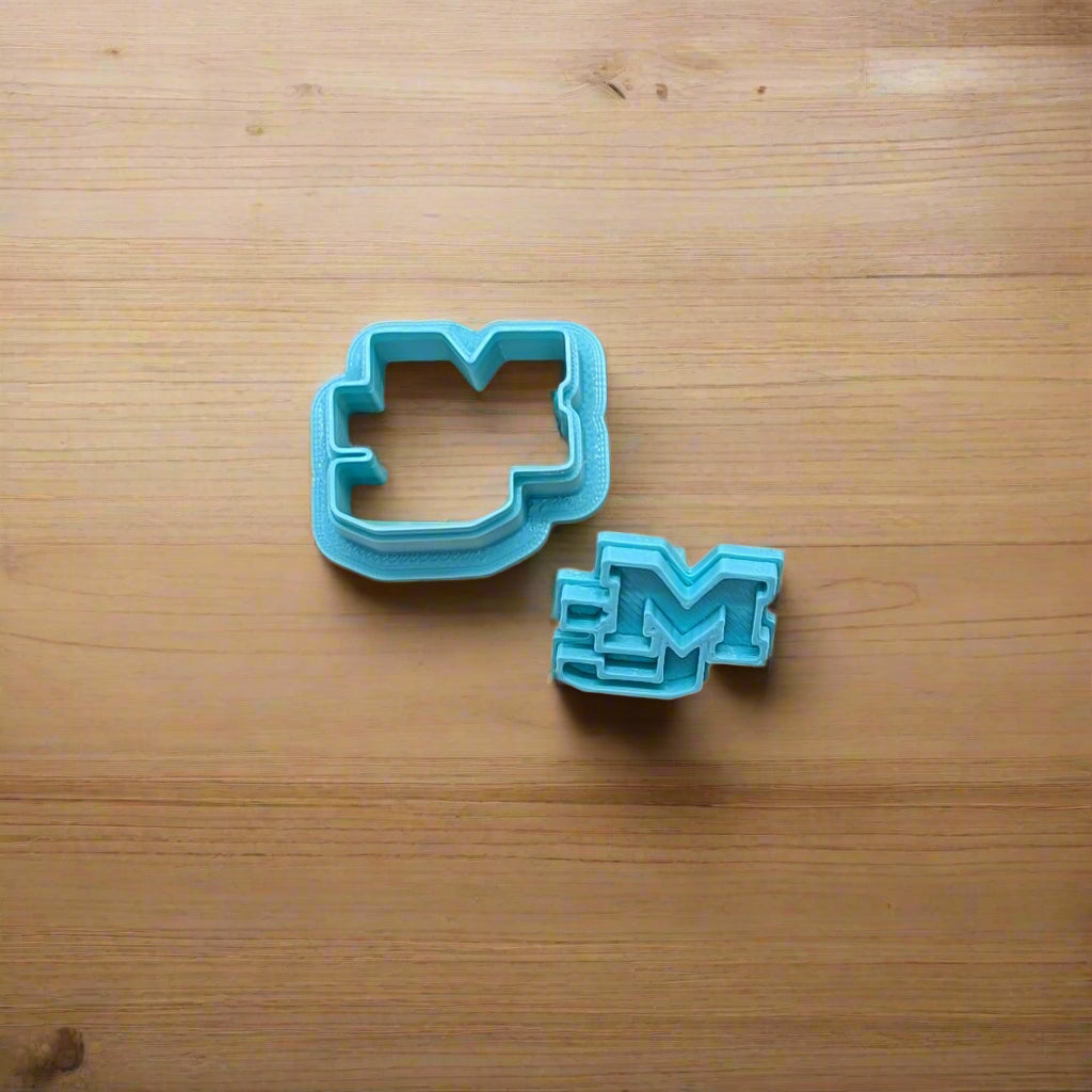 MC Logo Cookie Cutter & Stamp Set: Versatile Tool for Cookies, Ceramics, Pottery, Fondant, and More