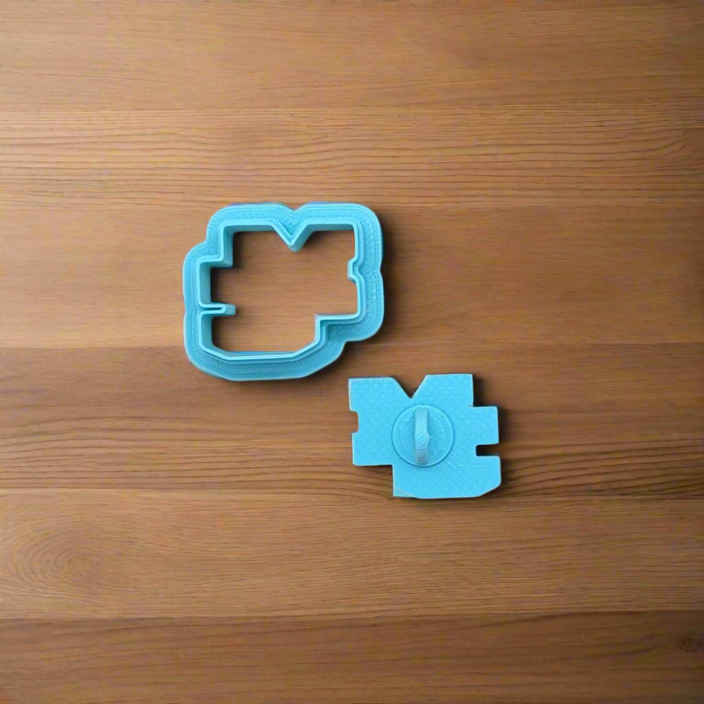 MC Logo Cookie Cutter & Stamp Set: Versatile Tool for Cookies, Ceramics, Pottery, Fondant, and More