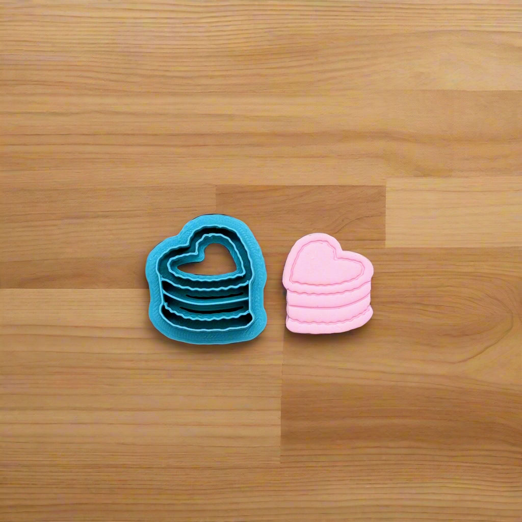 Heart Shaped Cake Cookie Cutter: Ideal for Cookies, Ceramics, Pottery, Polymer Clay, and Fondant