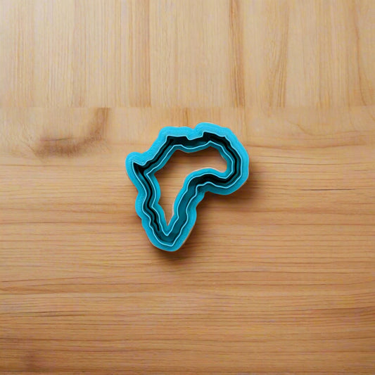 Africa Map Hoop Cutter: Ideal for Ceramics, Pottery, Polymer Clay, and Fondant