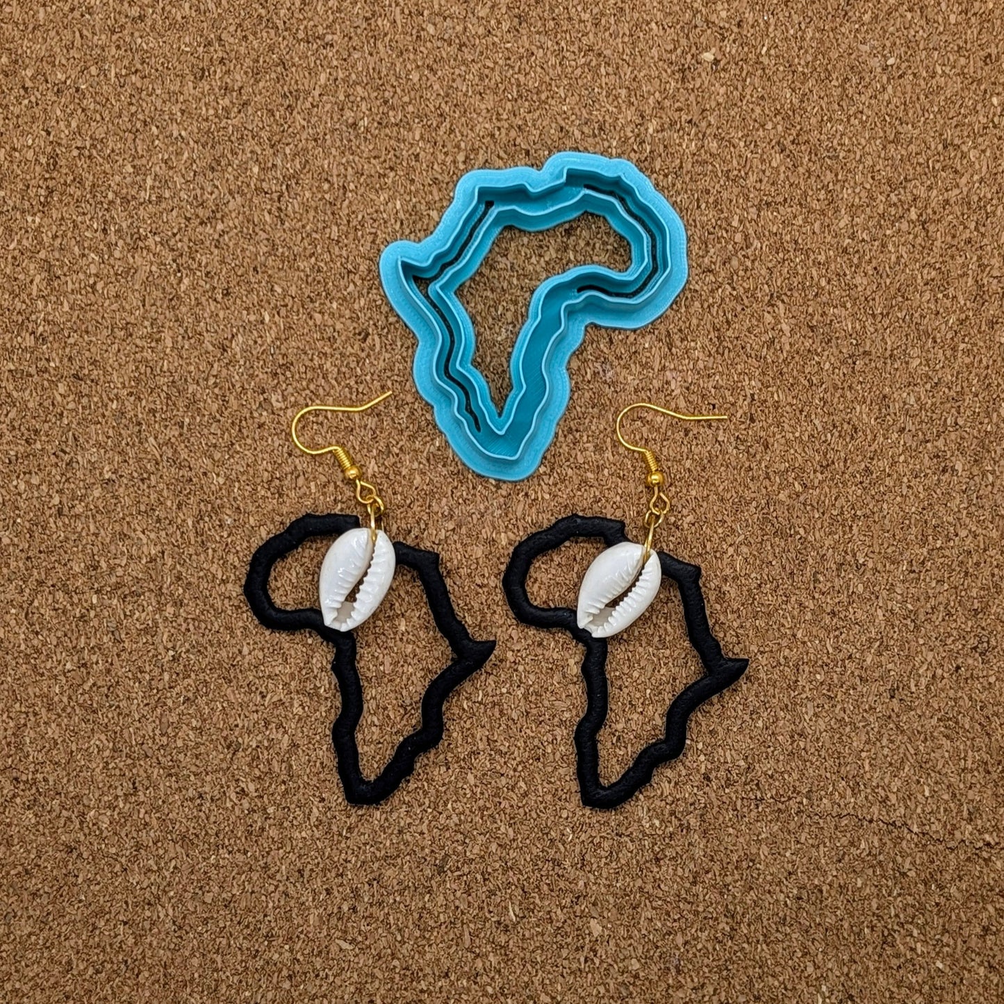 Africa Map Hoop Cutter: Ideal for Ceramics, Pottery, Polymer Clay, and Fondant