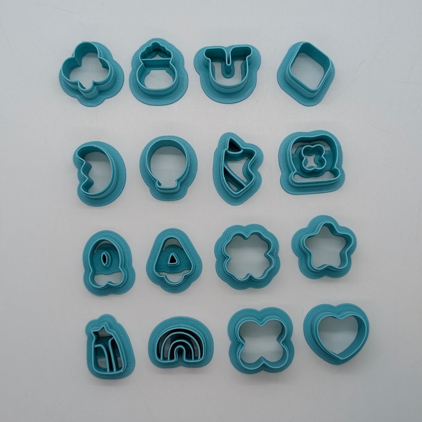 Lucky Leprechaun Charms 16 Piece Cookie Cutter Set - Ideal for Ceramics, Pottery, Cookies, Polymer Clay, Fondant, and More