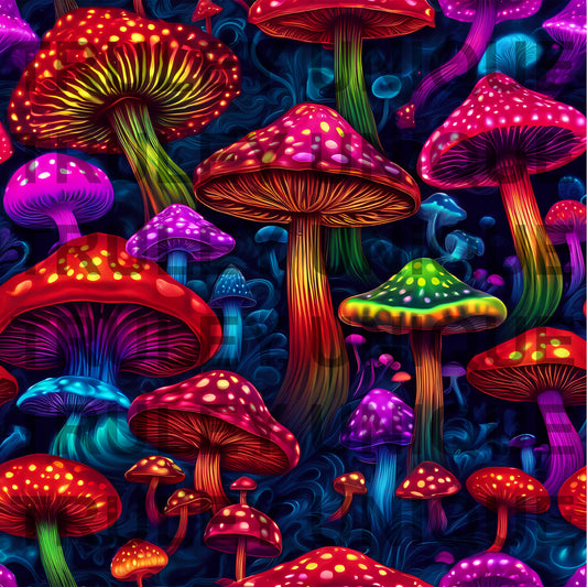 Neon Fungi Reverie
