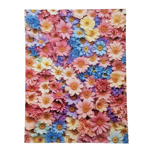 Pastel Color Spring Flowers Water-Soluble Transfer Sheet