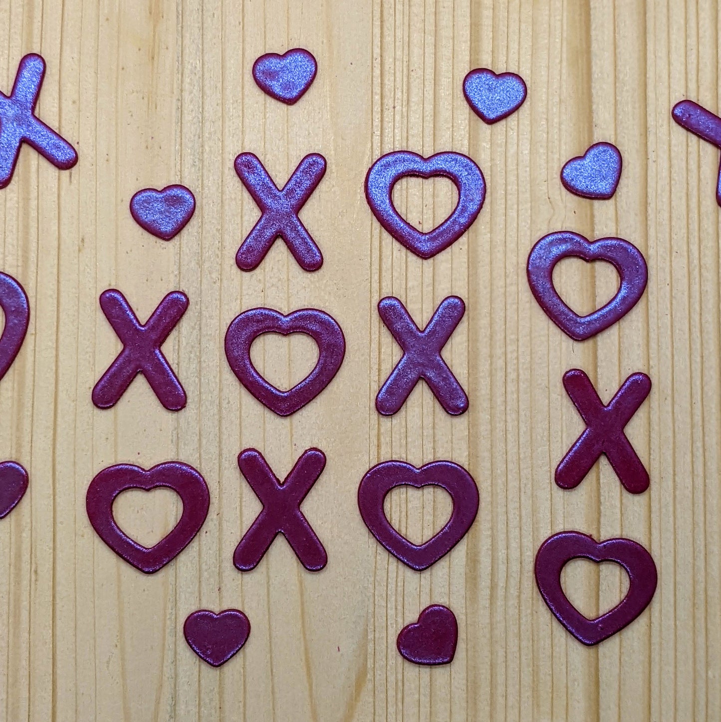 X and Heart Donut Cookie Cutter 2 Piece Set: Versatile Tool for Cookies, Ceramics, Pottery, and More