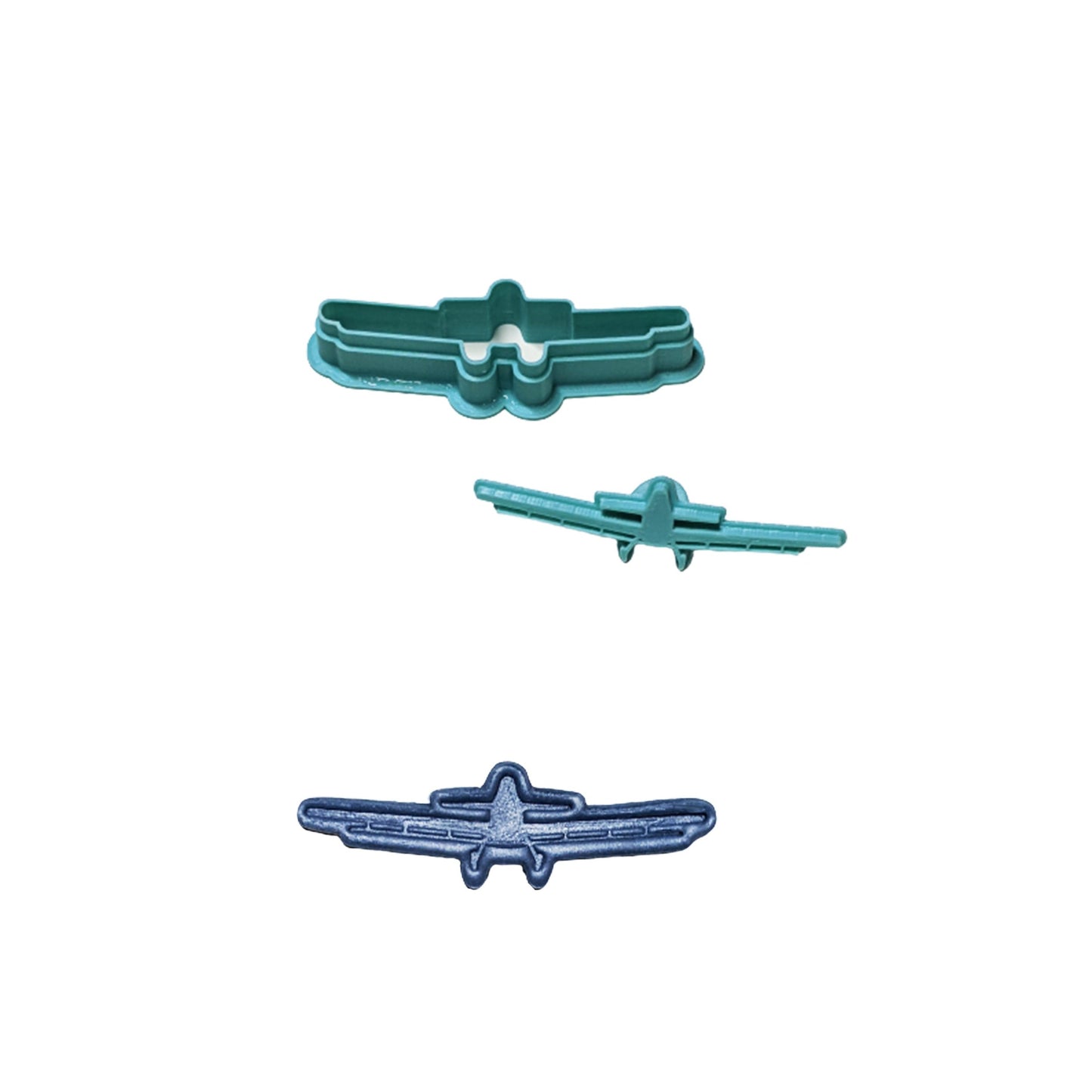 Crop Duster Airplane Cookie Cutter & Stamp Set