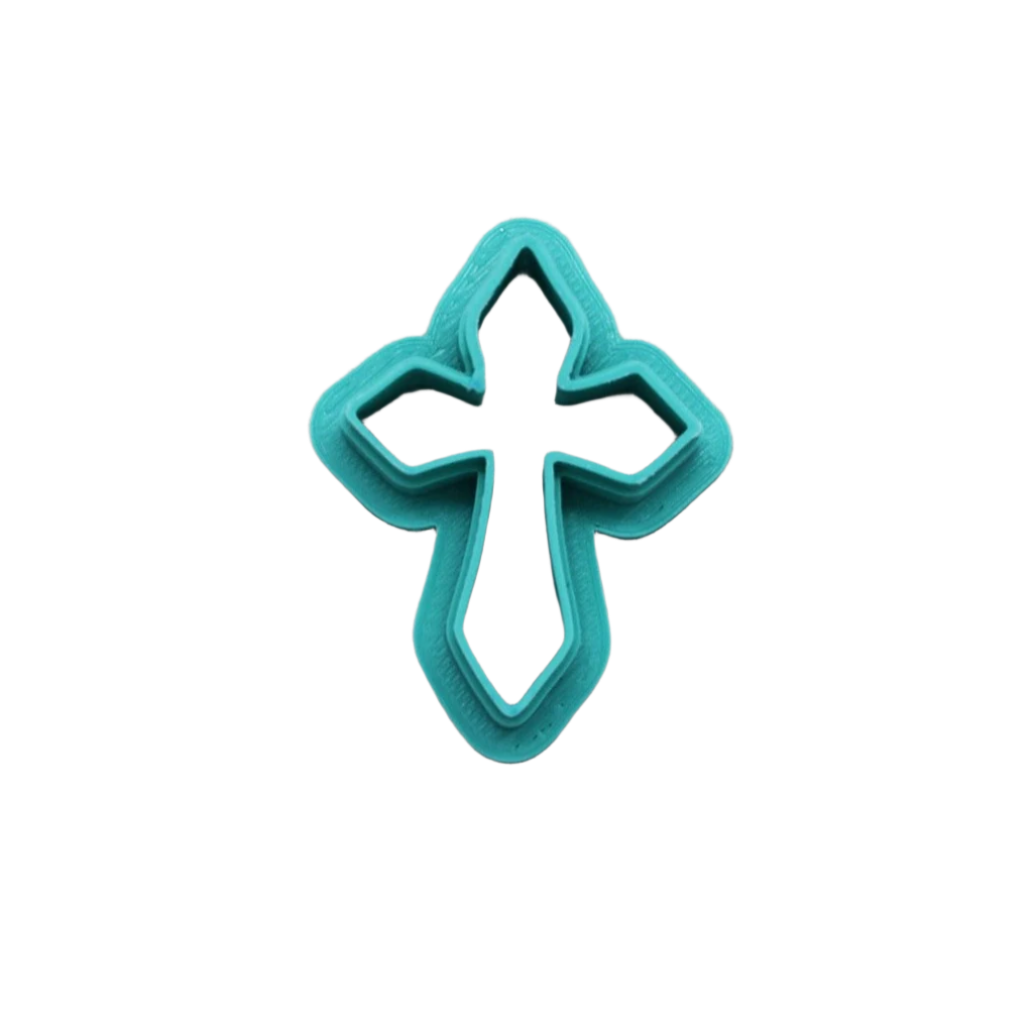 Christian Cross Cookie Cutter - Style A: Idea for Cookies, Ceramics, Pottery, Polymer Clay, Fondant