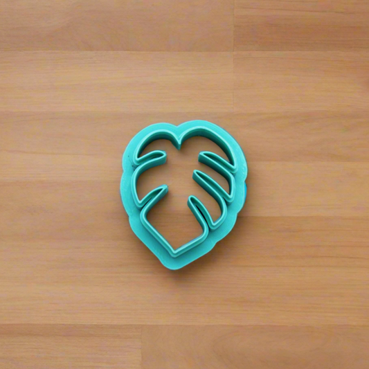 Tropical Monstera Palm Leaf Cookie Cutter for Cookies, Ceramics, Pottery, Polymer Clay, Fondant - Multi-Medium Craft & Baking Tool